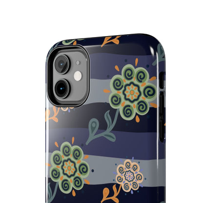 Abstract ethnic flower seamless pattern Tough Phone Cases