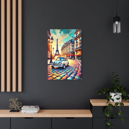 Timeless Elegance: Mini Cooper’s Parisian Journey Metal Art Sign