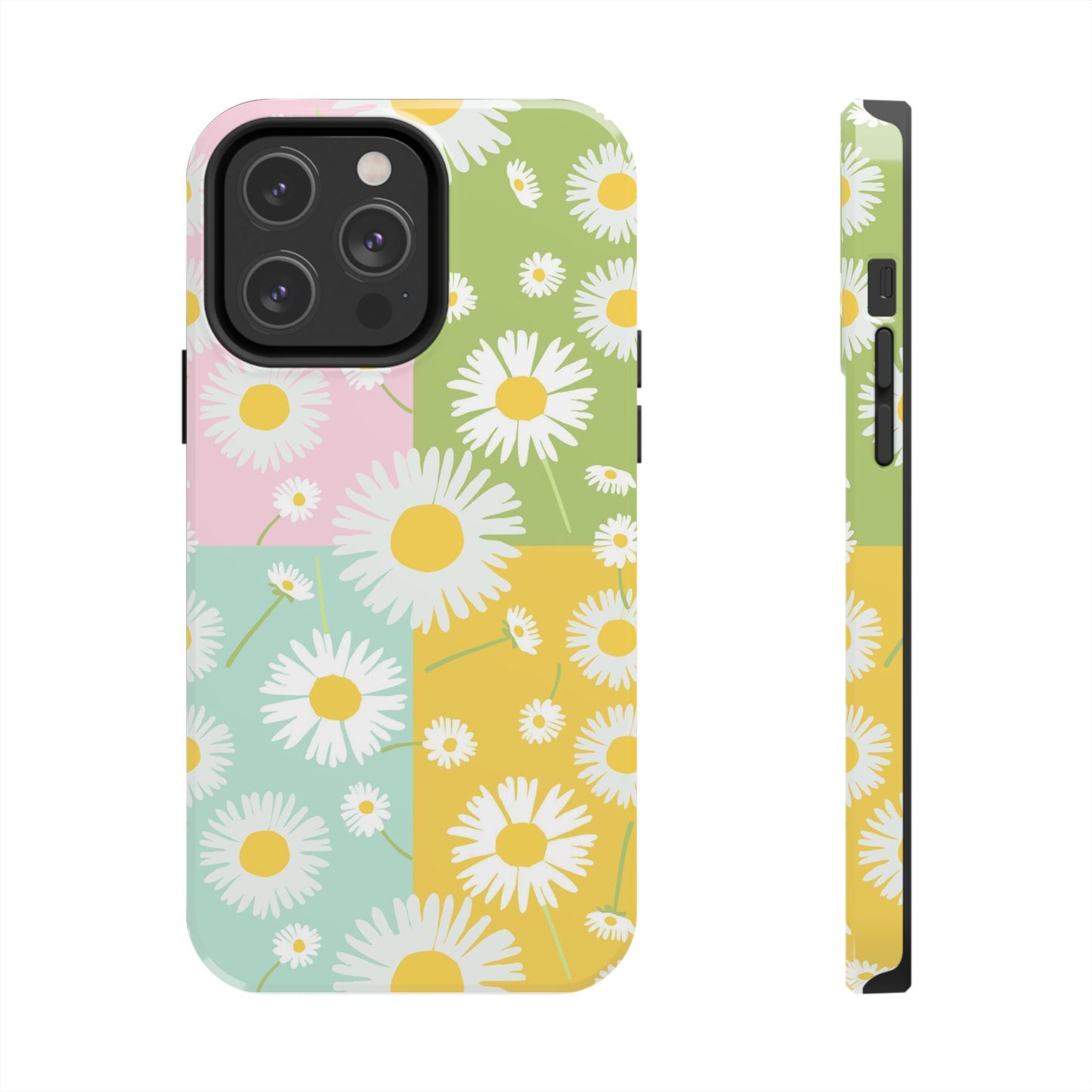 4 colors set of dandelion seamless pattern Tough Phone Cases iPhone 14 Pro Max