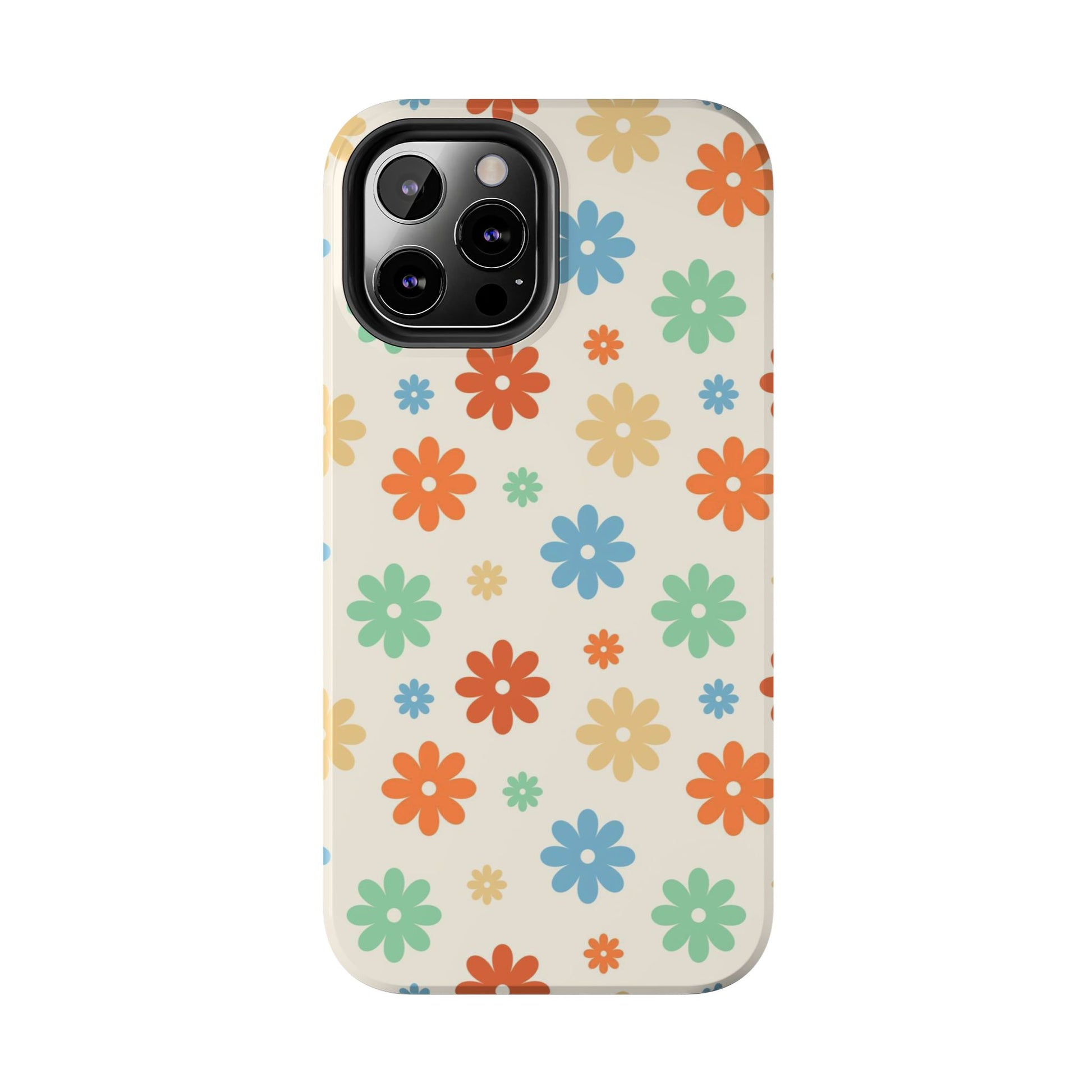 Retro groovy daisy seamless pattern Tough Phone Cases