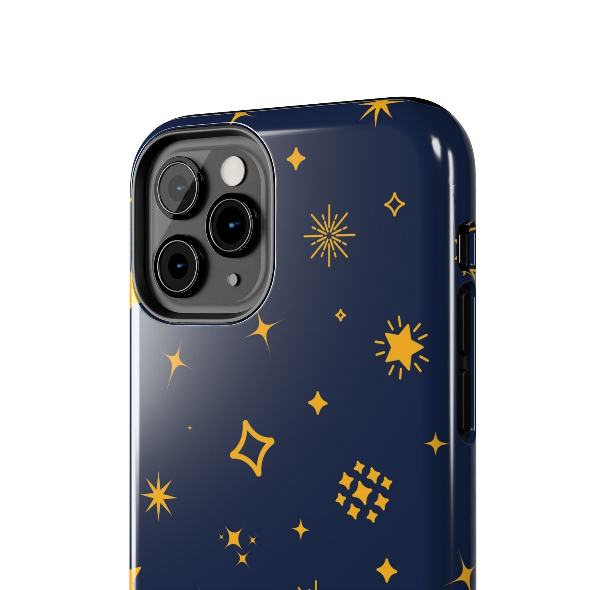 pattern on a blue Tough Phone Cases