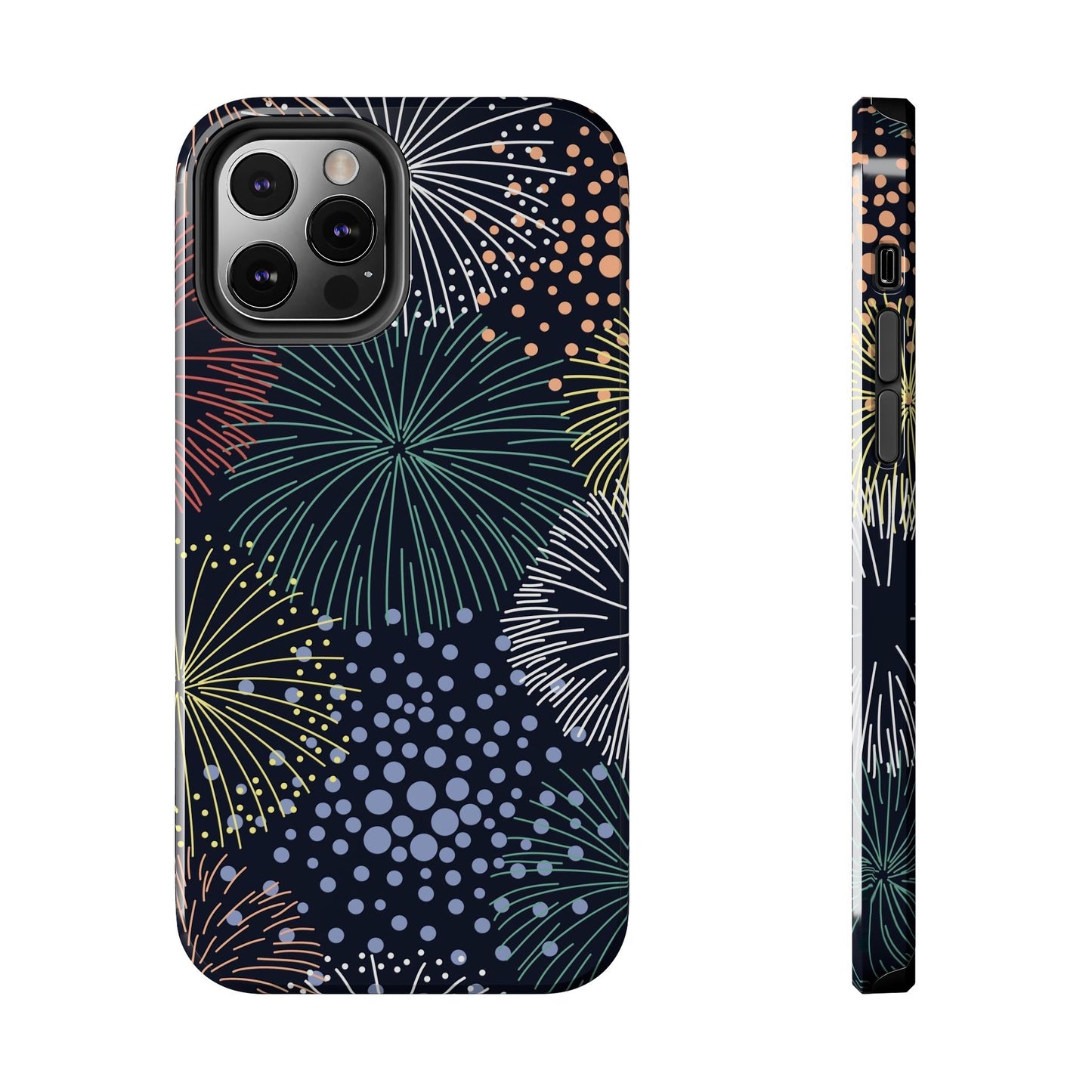 Seamless pattern with colorful fireworks Tough Phone Cases iPhone 12 Pro