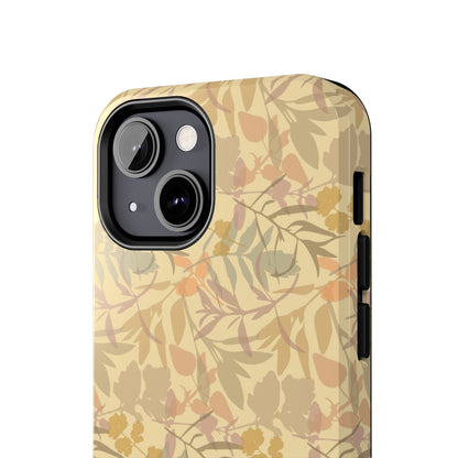 Boho Plants Leafs Pattern Tough Phone Cases