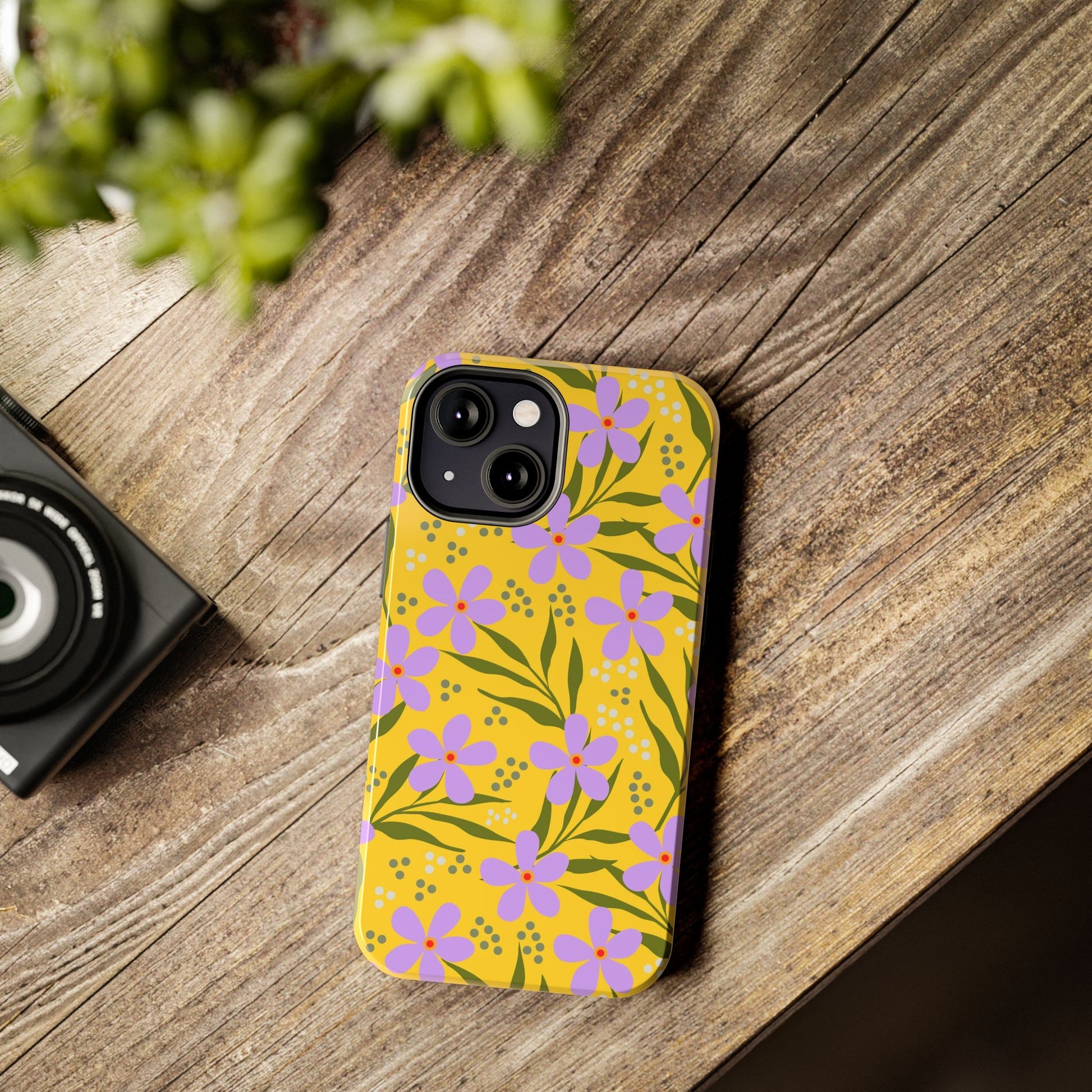 Folk art floral seamless pattern Tough Phone Cases