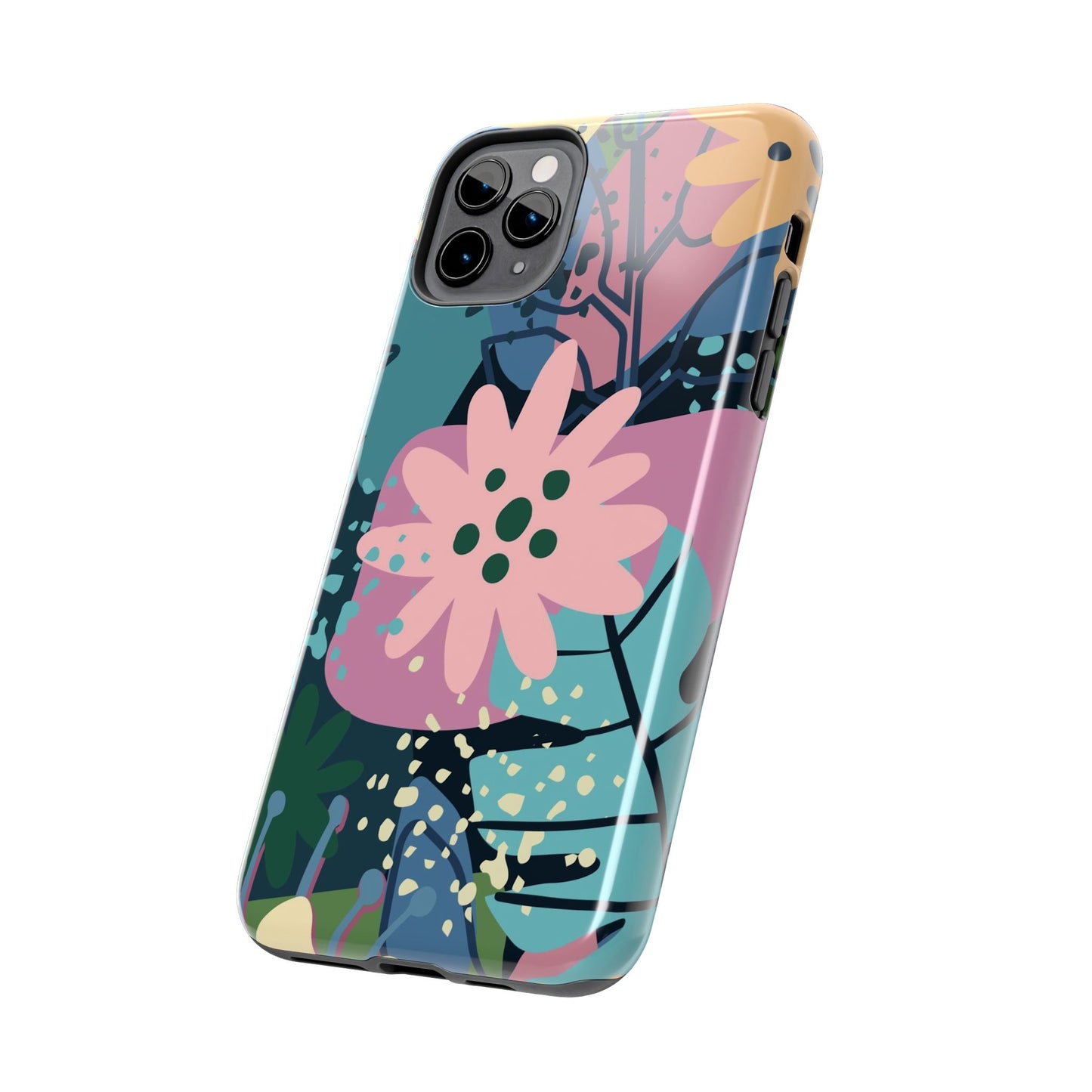 Contemporary collage design Tough Phone Cases