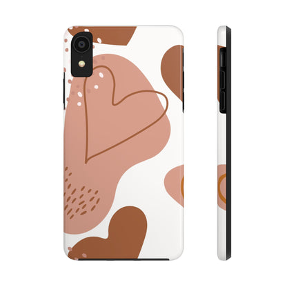 Abstract seamless pattern with hearts in pastel Tough Phone Cases iPhone XR