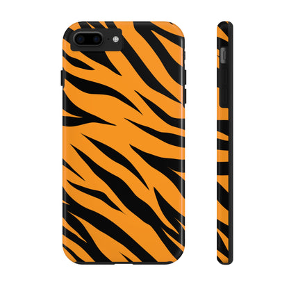 Tiger Texture Tough Phone Cases iPhone 7 Plus, iPhone 8 Plus