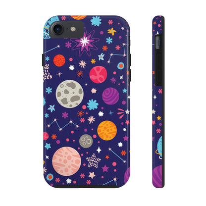 Seamless pattern with colorful space with planets Tough Phone Cases iPhone 7, iPhone 8, iPhone SE