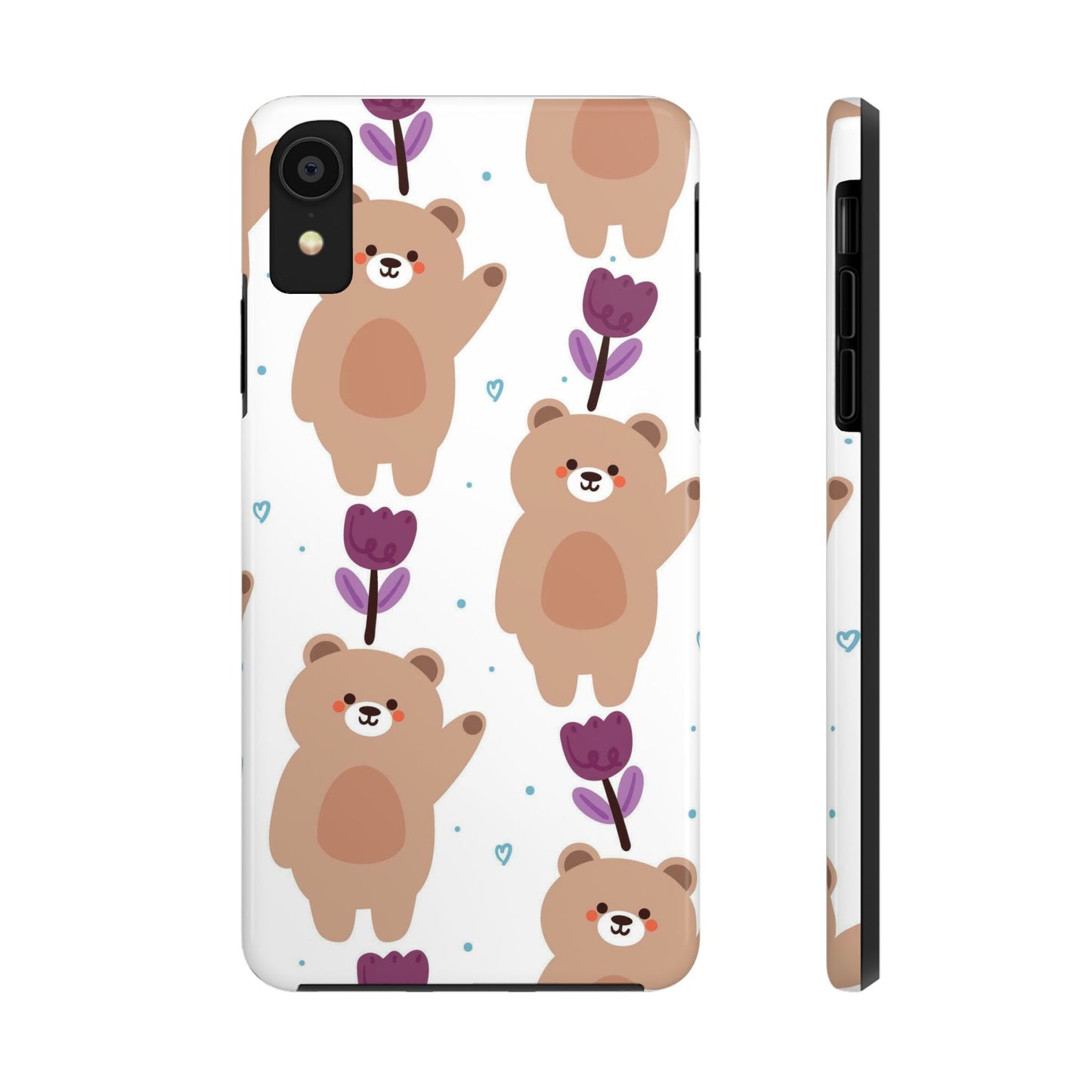 seamless pattern cartoon bears Tough Phone Cases iPhone XR