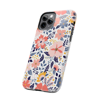 seamless pattern with abstract flowers Tough Phone Cases