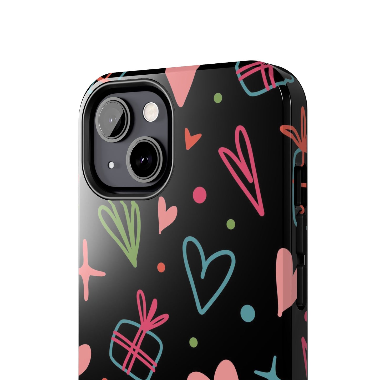 Valentine Day Doodle seamless pattern Tough Phone Cases