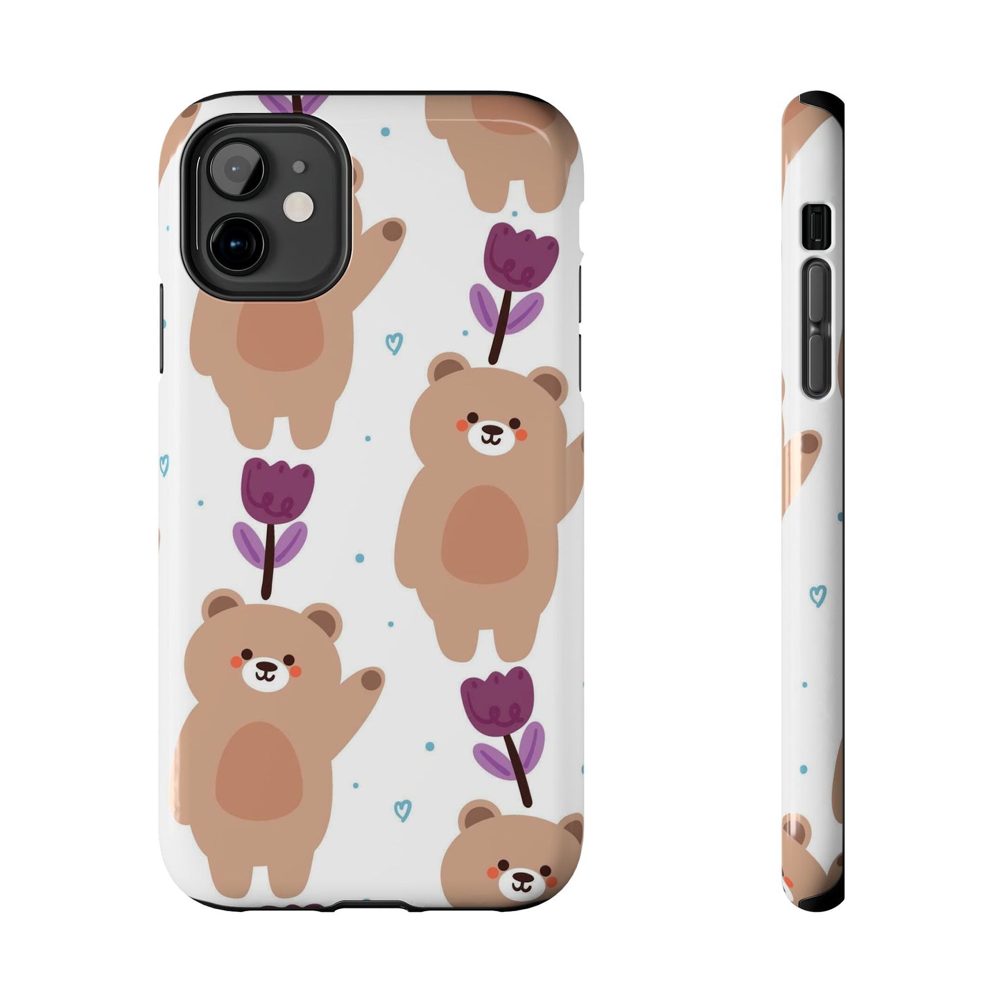 seamless pattern cartoon bears Tough Phone Cases iPhone 11