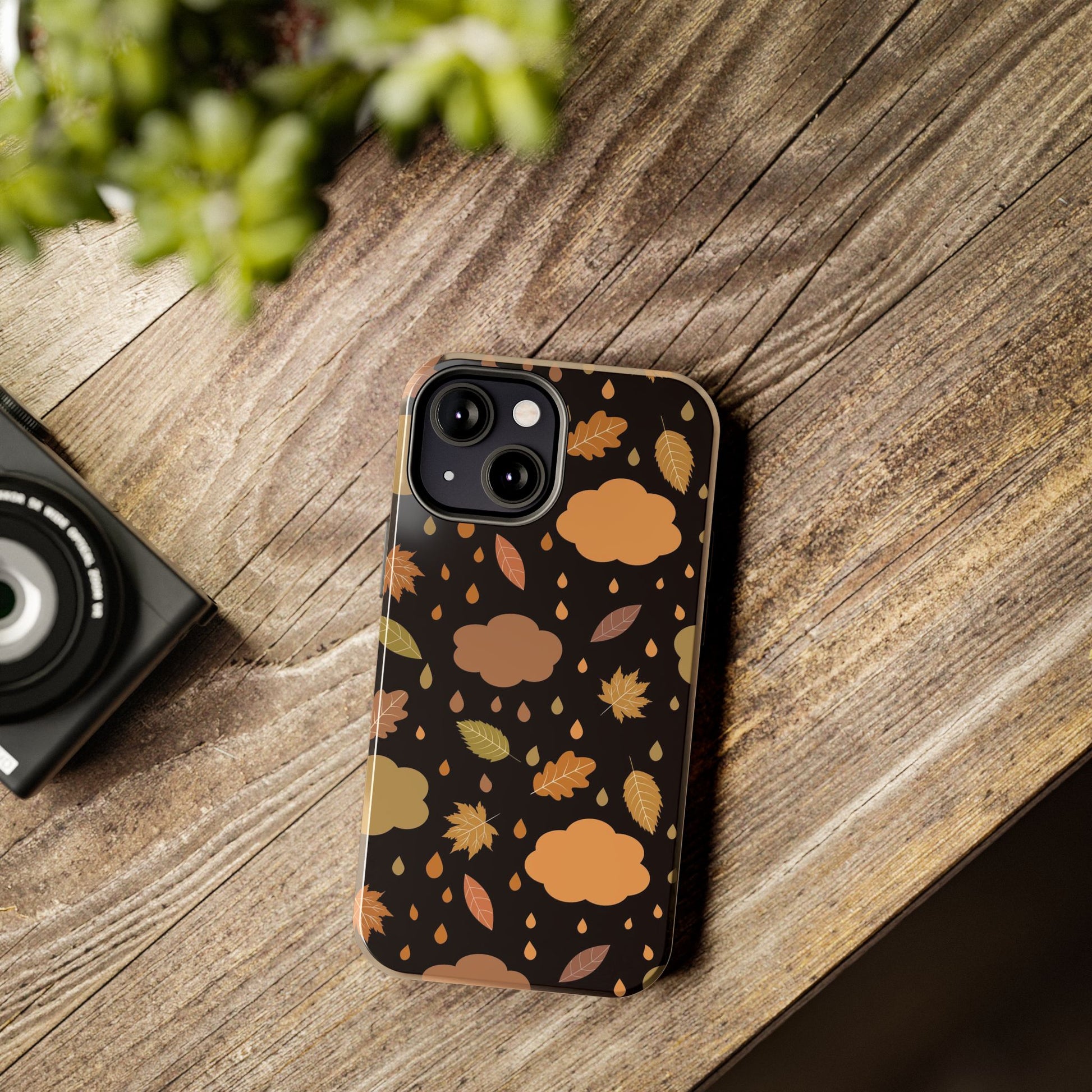 Autumn seamless pattern with clouds Tough Phone Cases