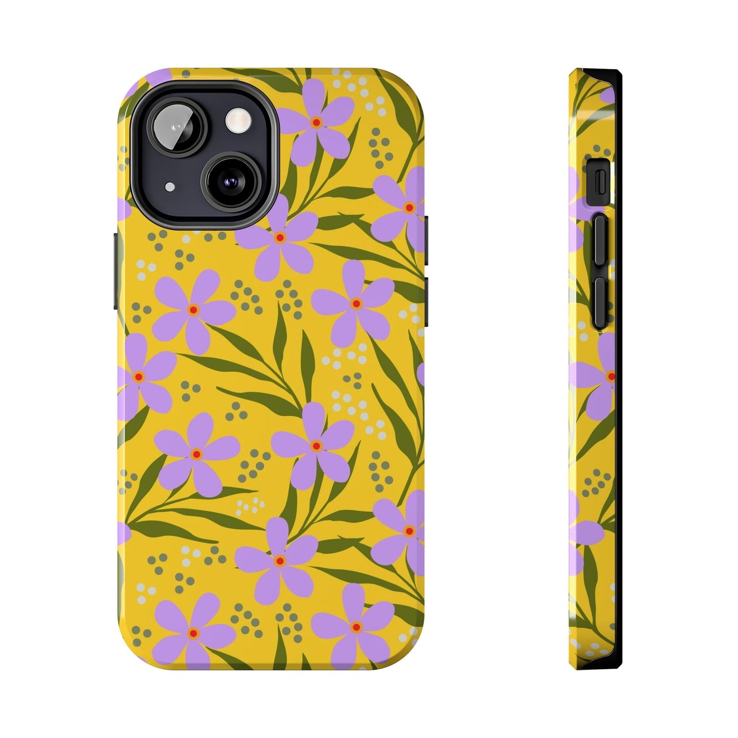 Folk art floral seamless pattern Tough Phone Cases iPhone 13 Mini