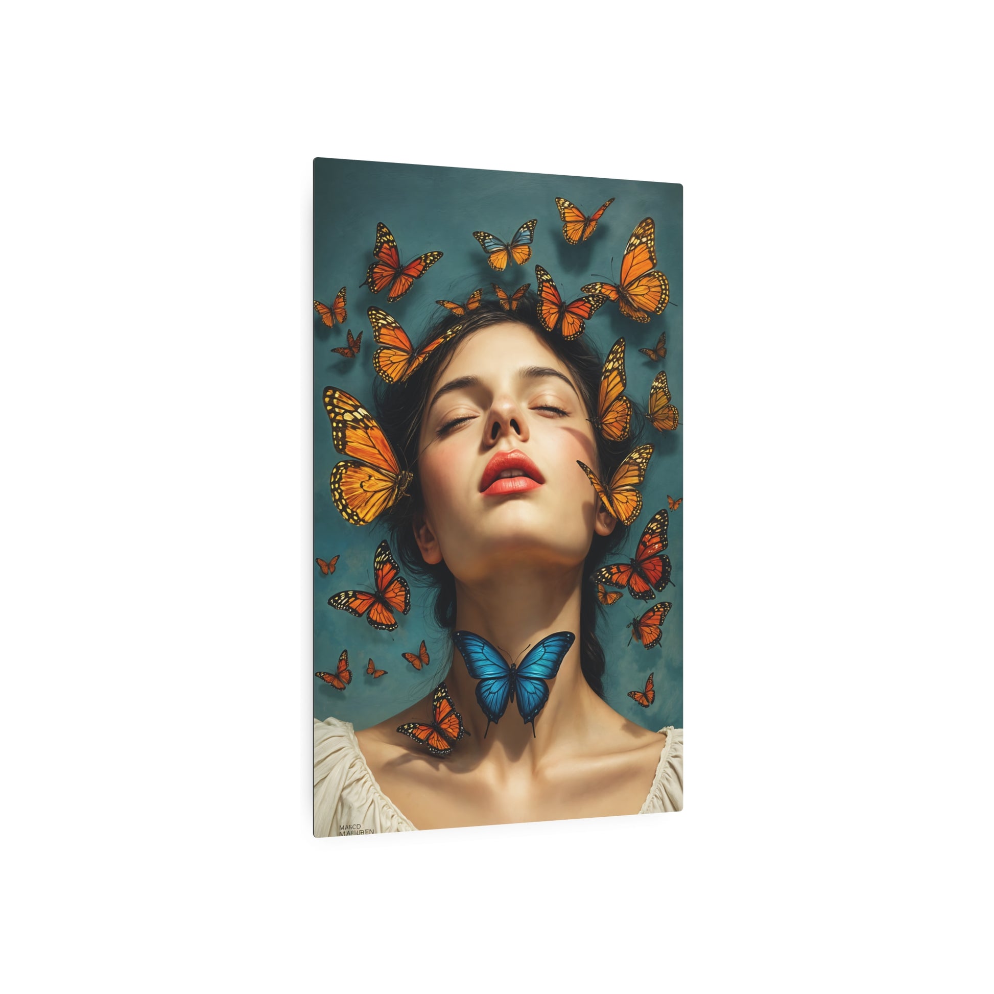 Enchanting Butterfly Artwork: A Dance of Color and Emotion Metal Art Sign