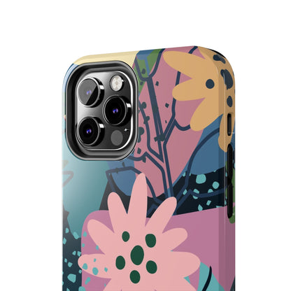 Contemporary collage design Tough Phone Cases