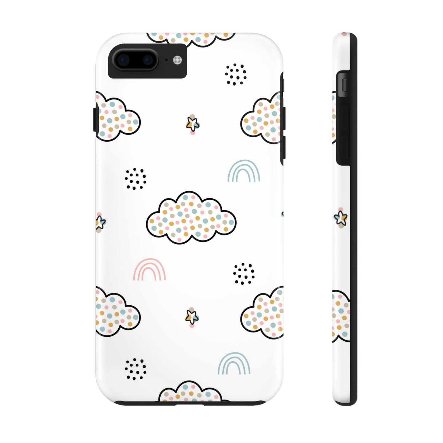 Seamless nursery pattern clouds and rainbow Tough Phone Cases iPhone 7 Plus, iPhone 8 Plus