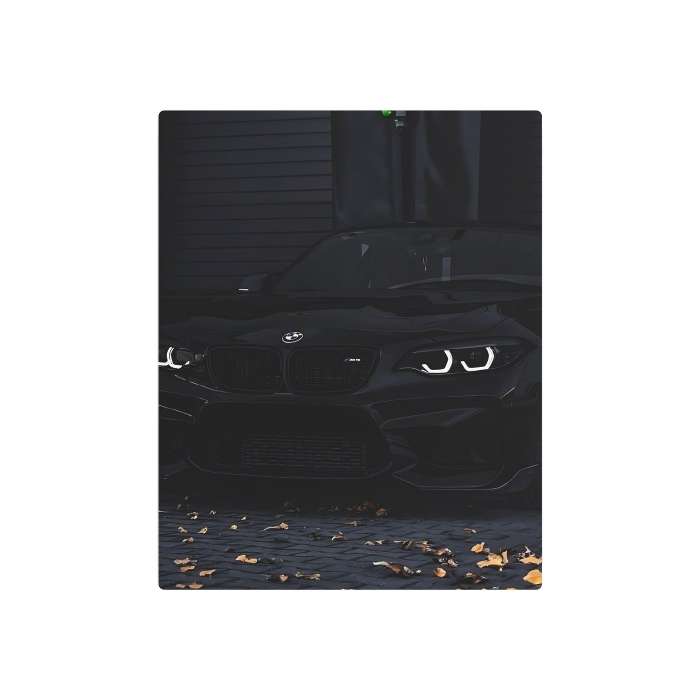 Black Bmw Metal Art Sign 16" x 20" (Vertical) 0.12''