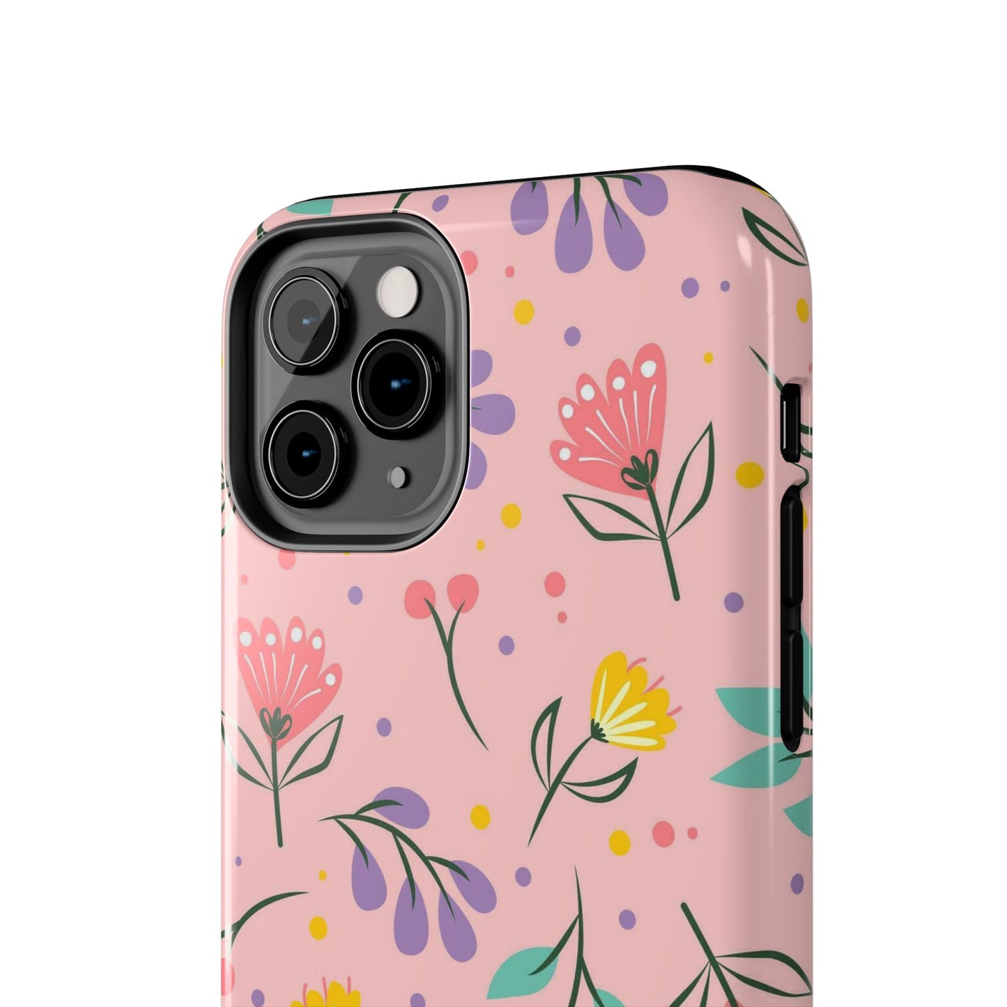 beautiful seamless handrawn floral Tough Phone Cases