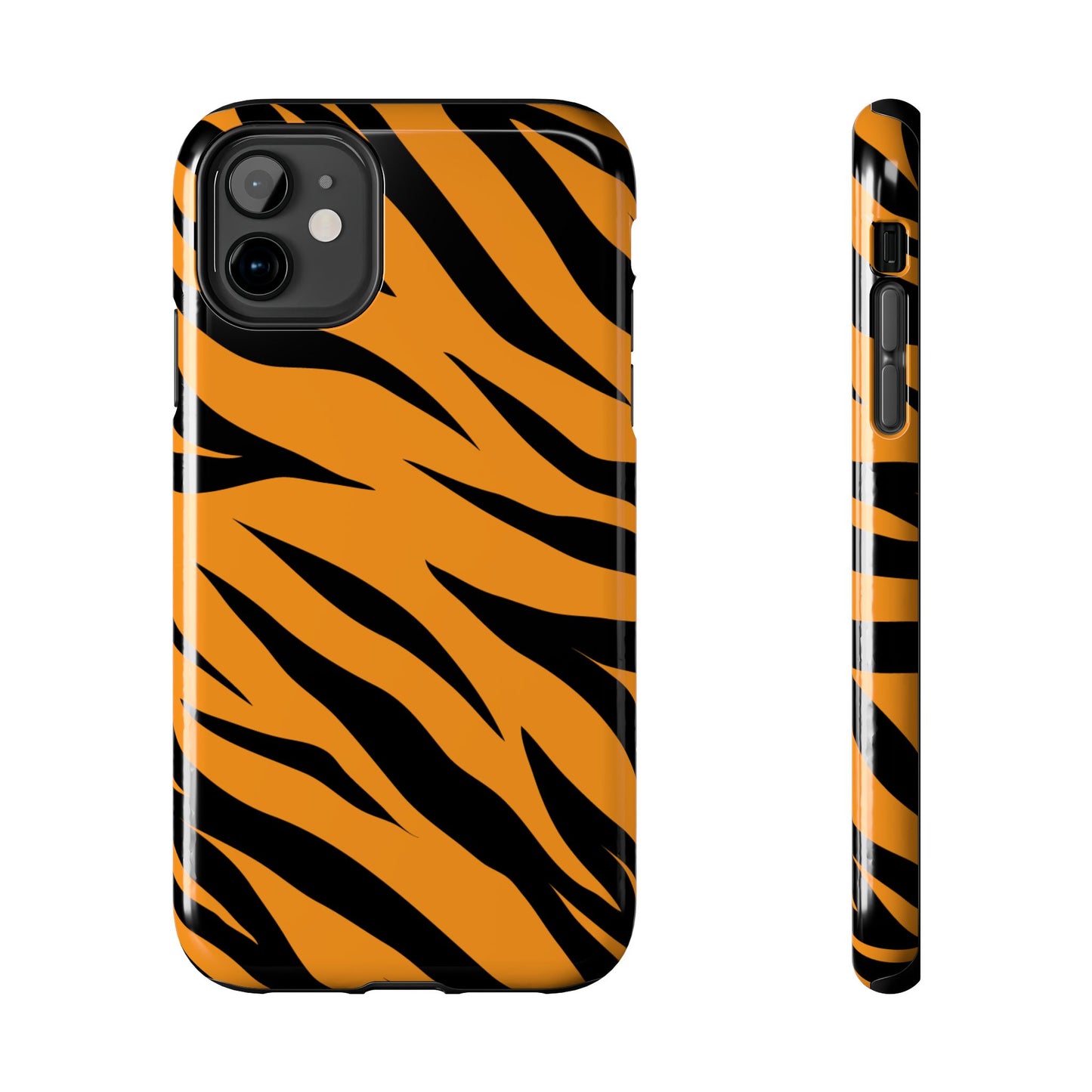 Tiger Texture Tough Phone Cases iPhone 11