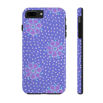 Abstract ethnic bud flower seamless pattern Tough Phone Cases iPhone 7 Plus, iPhone 8 Plus