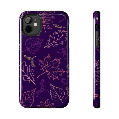 Seamless pattern with autumn leaves Tough Phone Cases iPhone 11