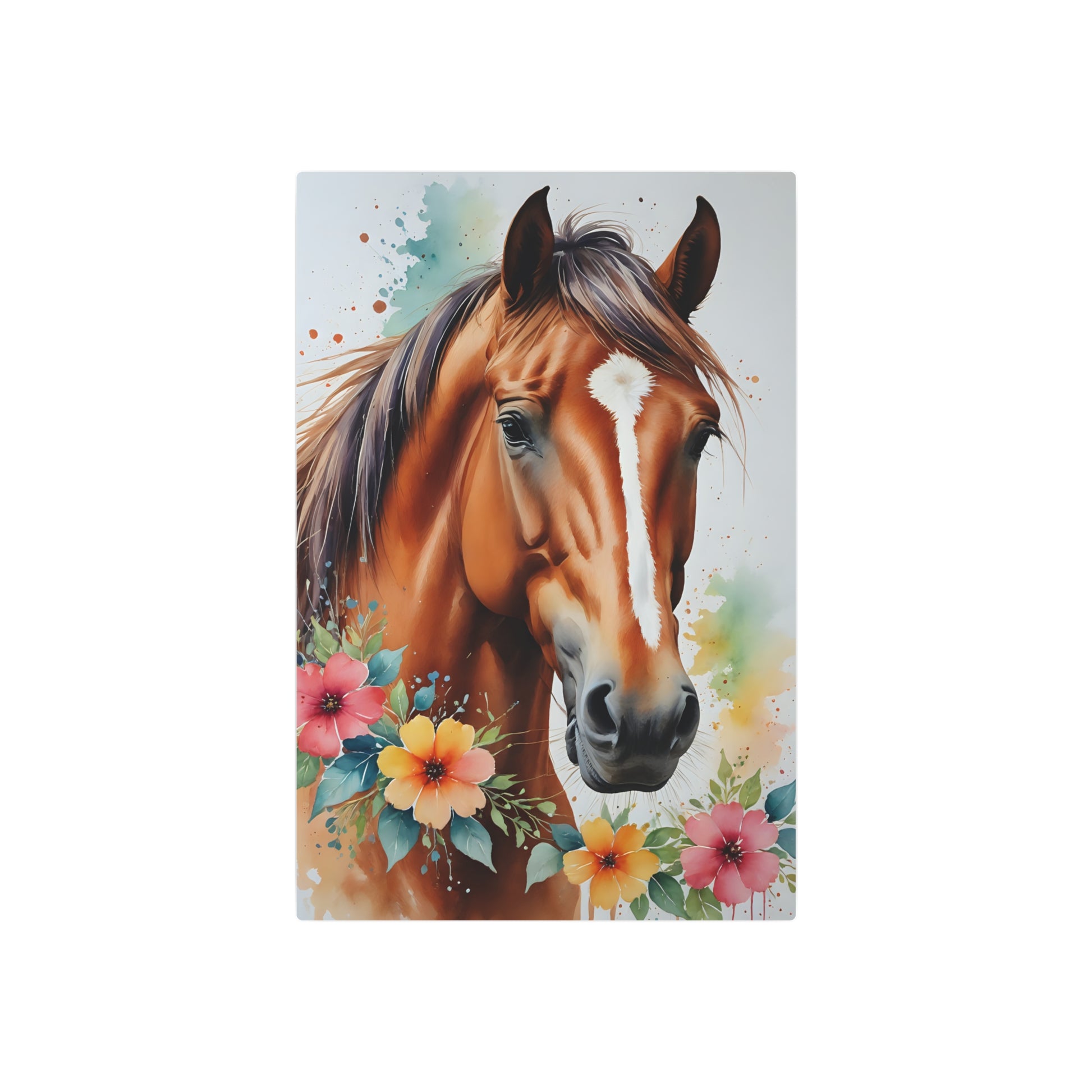 Equestrian Elegance Metal Art Sign