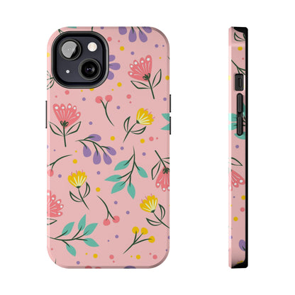 beautiful seamless handrawn floral Tough Phone Cases iPhone 13