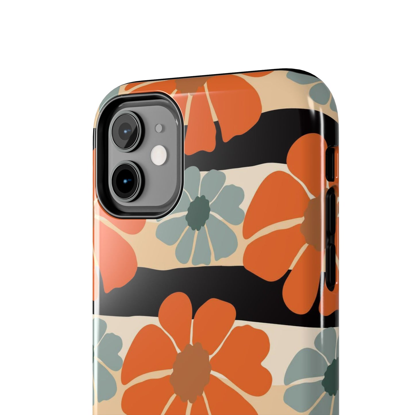 Retro groovy flowers seamless pattern Tough Phone Cases