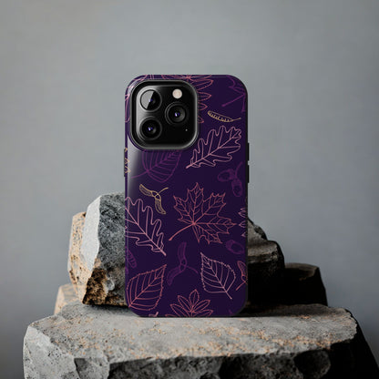 Seamless pattern with autumn leaves Tough Phone Cases