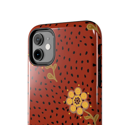 Abstract ethnic flower seamless pattern Tough Phone Cases