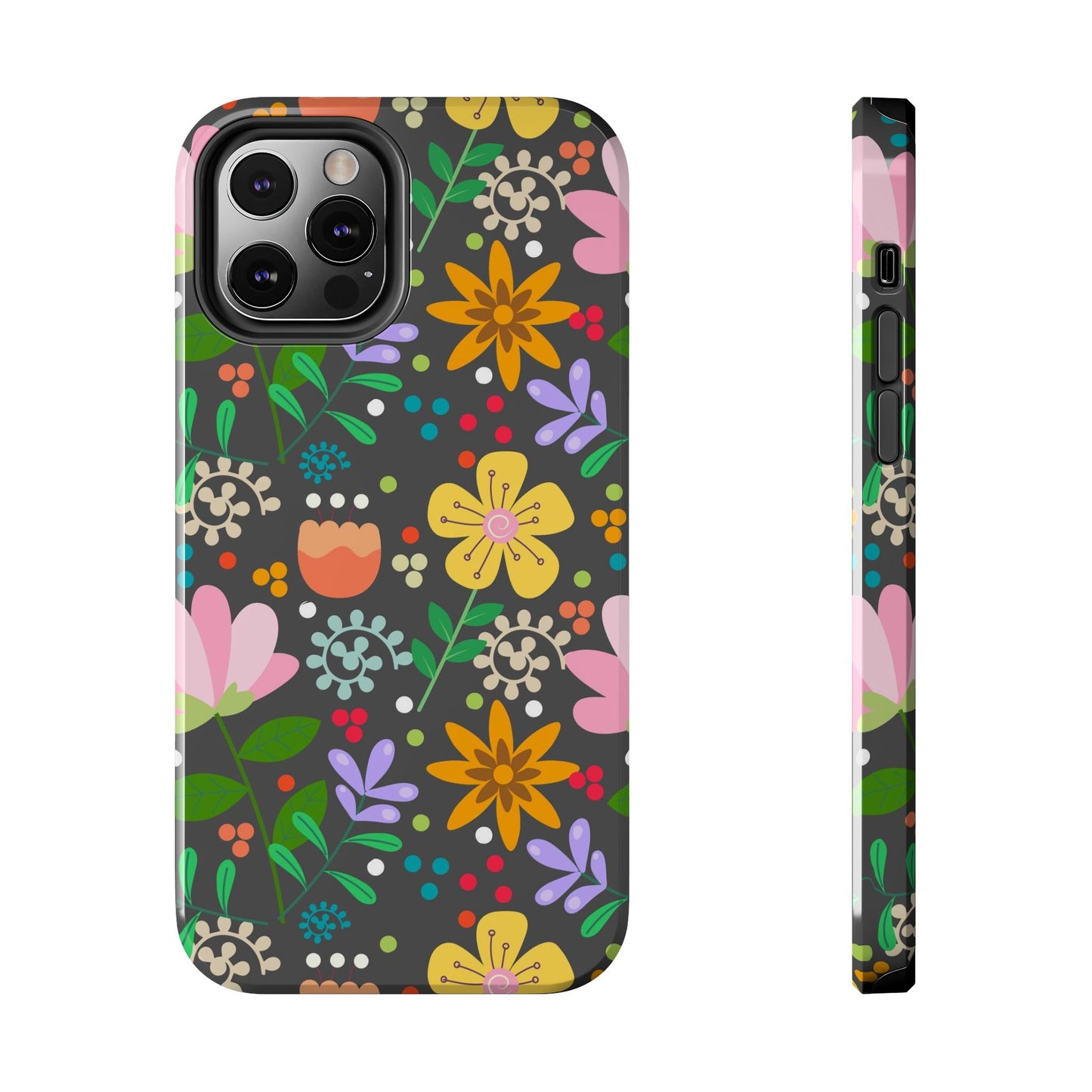 Abstract floral seamless pattern Tough Phone Cases iPhone 12 Pro