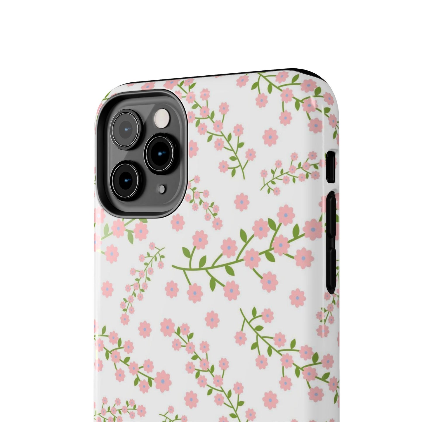 Seamless pattern green branches with blooming Tough Phone Cases