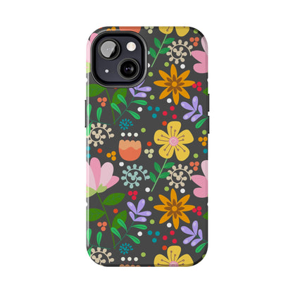 Abstract floral seamless pattern Tough Phone Cases