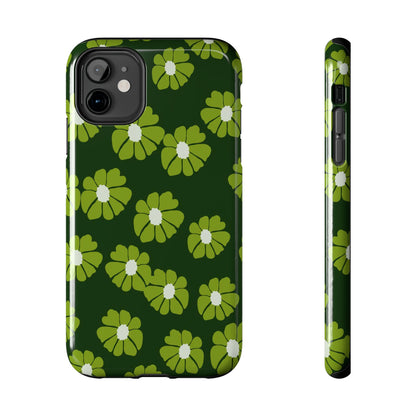 Retro groovy flowers seamless pattern Tough Phone Cases iPhone 11