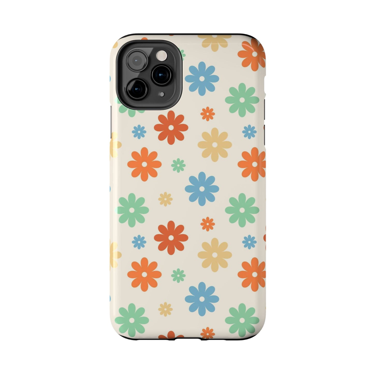 Retro groovy daisy seamless pattern Tough Phone Cases