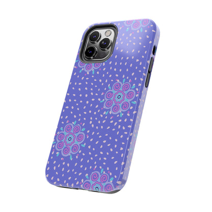 Abstract ethnic bud flower seamless pattern Tough Phone Cases