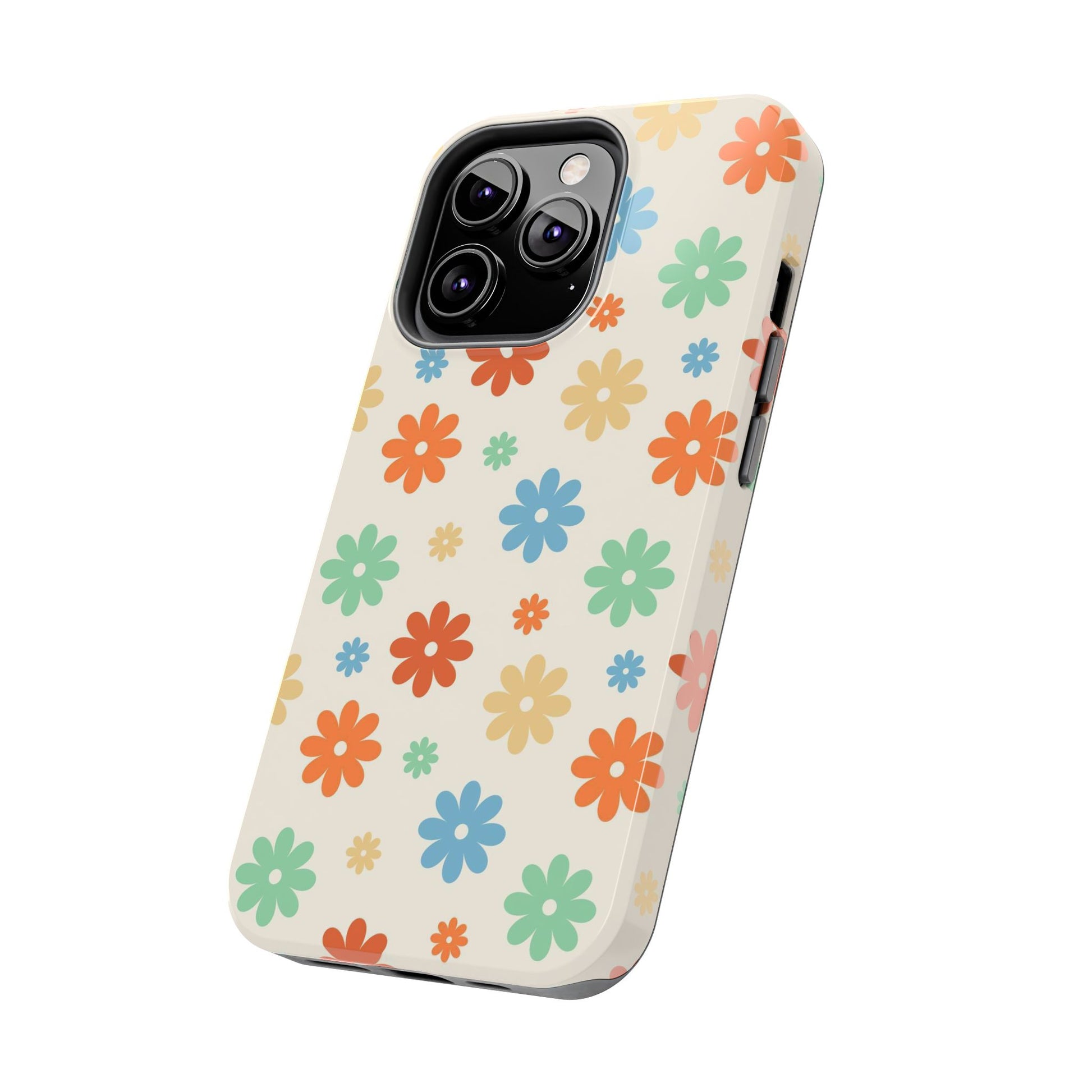 Retro groovy daisy seamless pattern Tough Phone Cases