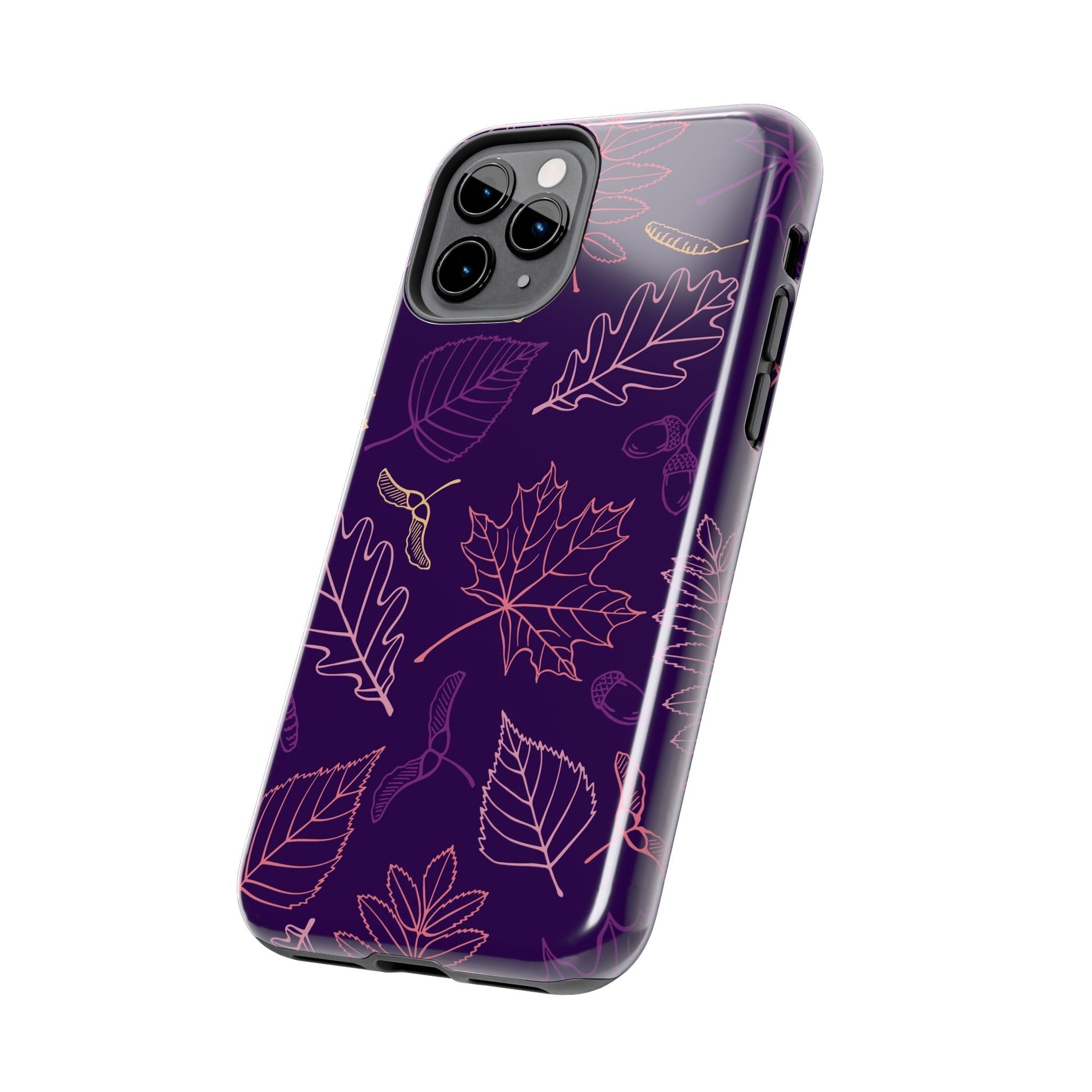 Seamless pattern with autumn leaves Tough Phone Cases