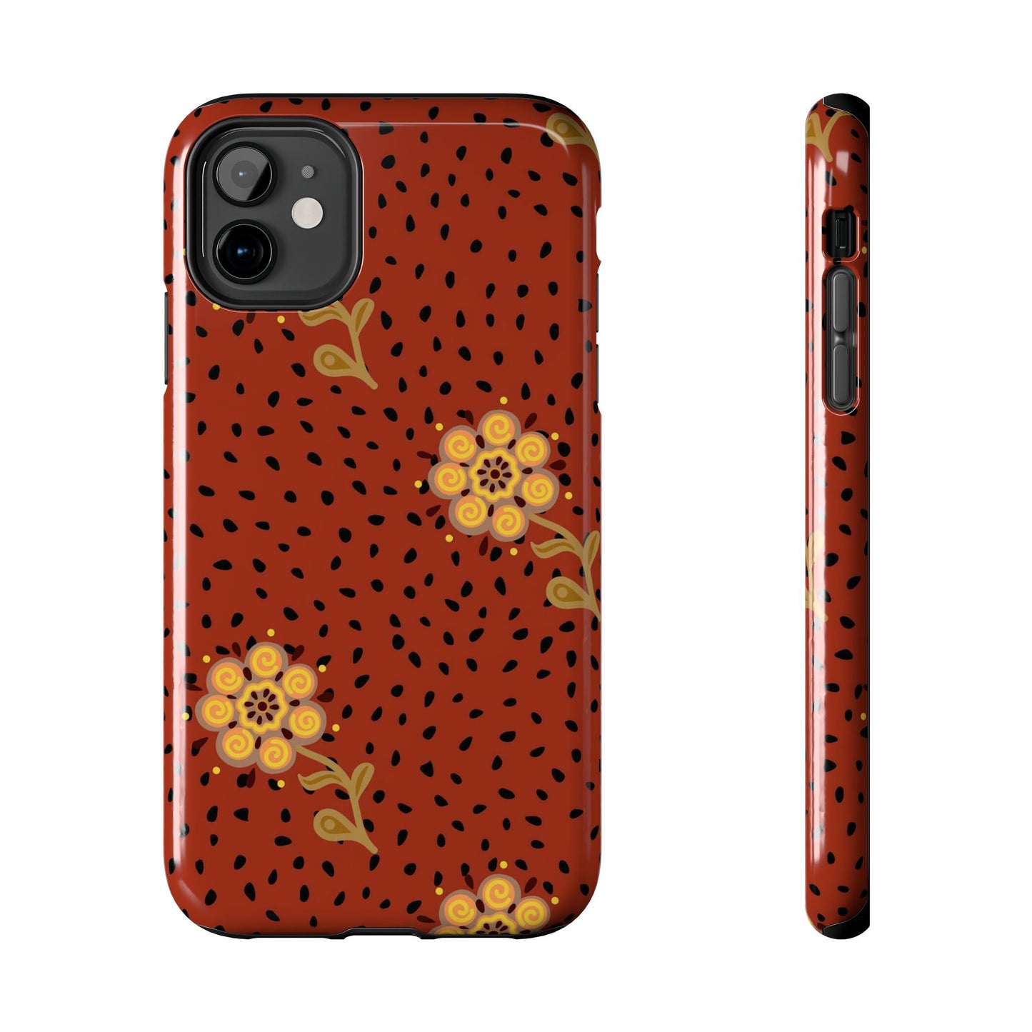 Abstract ethnic flower seamless pattern Tough Phone Cases iPhone 11