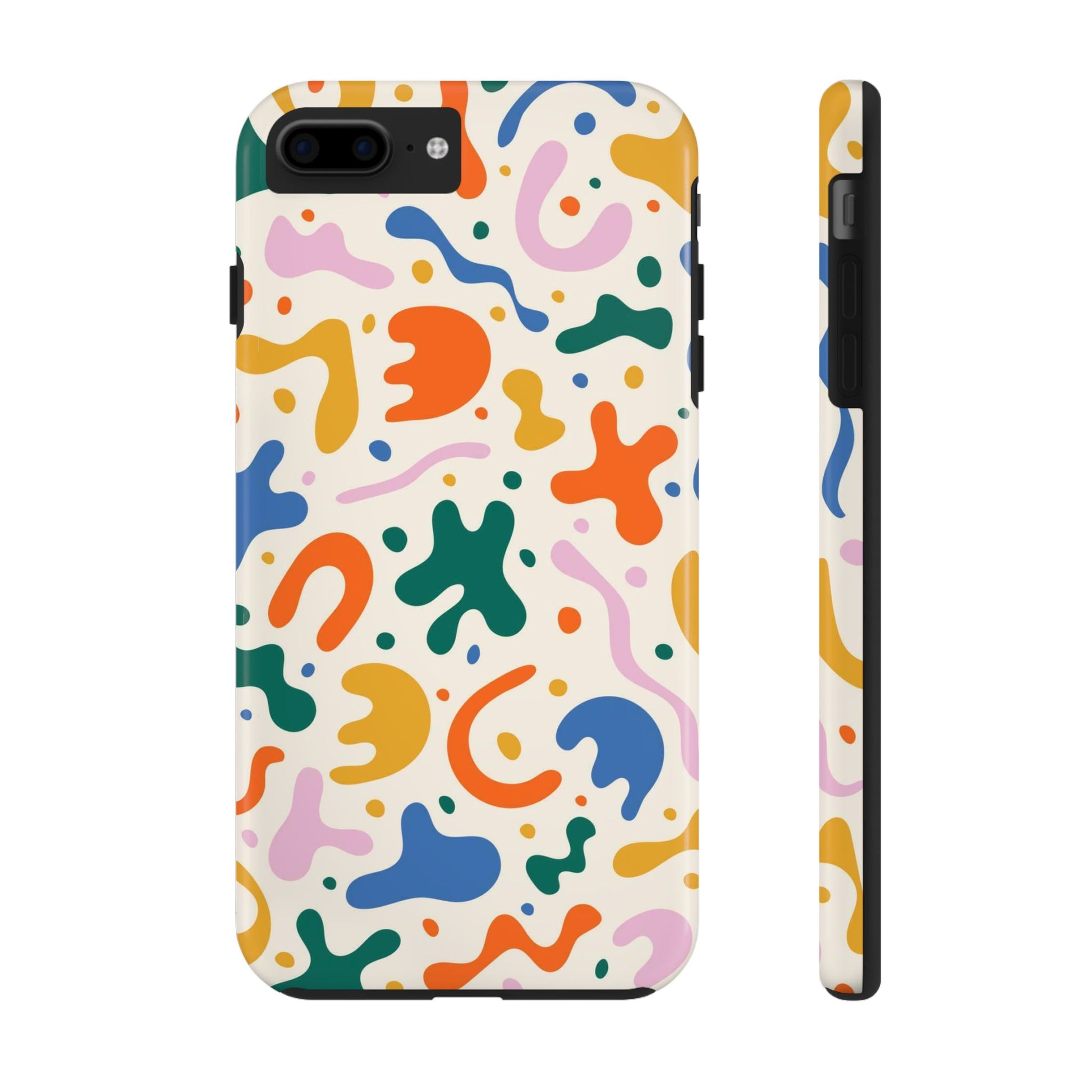 pattern with matisse style shapes. Tough Phone Cases iPhone 7 Plus, iPhone 8 Plus