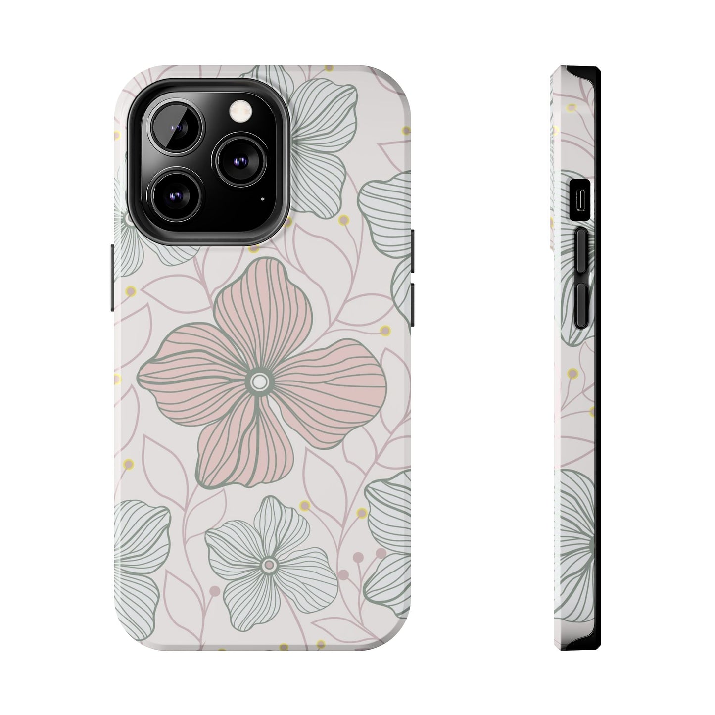 Florals seamless pattern Tough Phone Cases iPhone 13 Pro