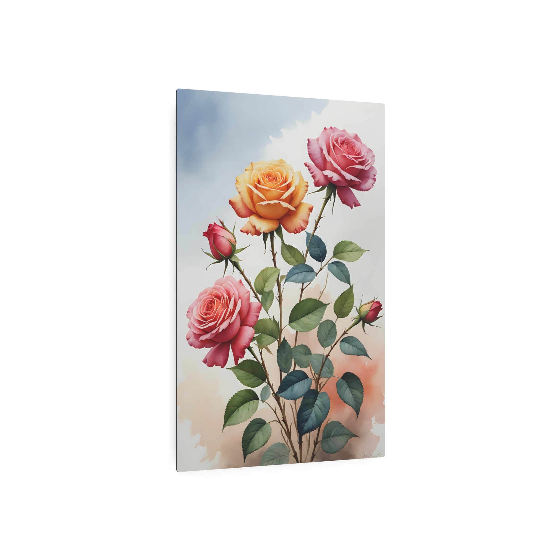 Blooming Bouquet Metal Art Sign