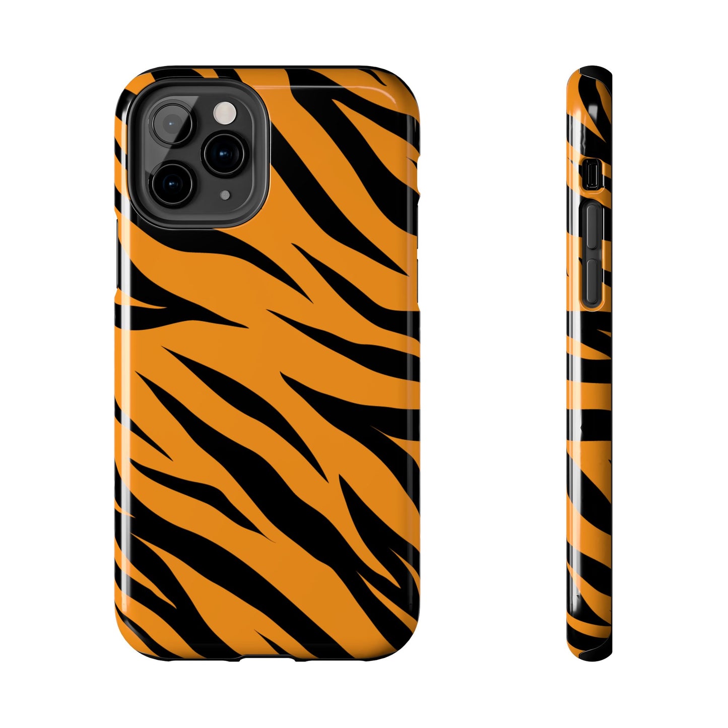 Tiger Texture Tough Phone Cases iPhone 11 Pro