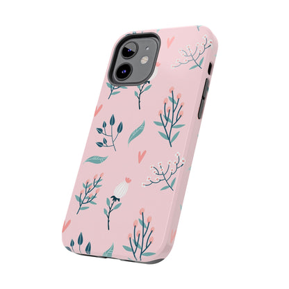 Floral seamless pattern. Garden flowers branches Tough Phone Cases