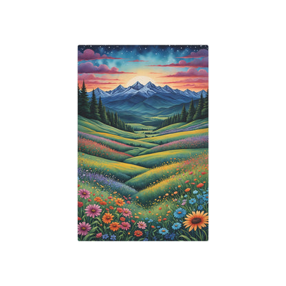 Mountain Meadow Serenade Metal Art Sign