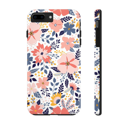 seamless pattern with abstract flowers Tough Phone Cases iPhone 7 Plus, iPhone 8 Plus