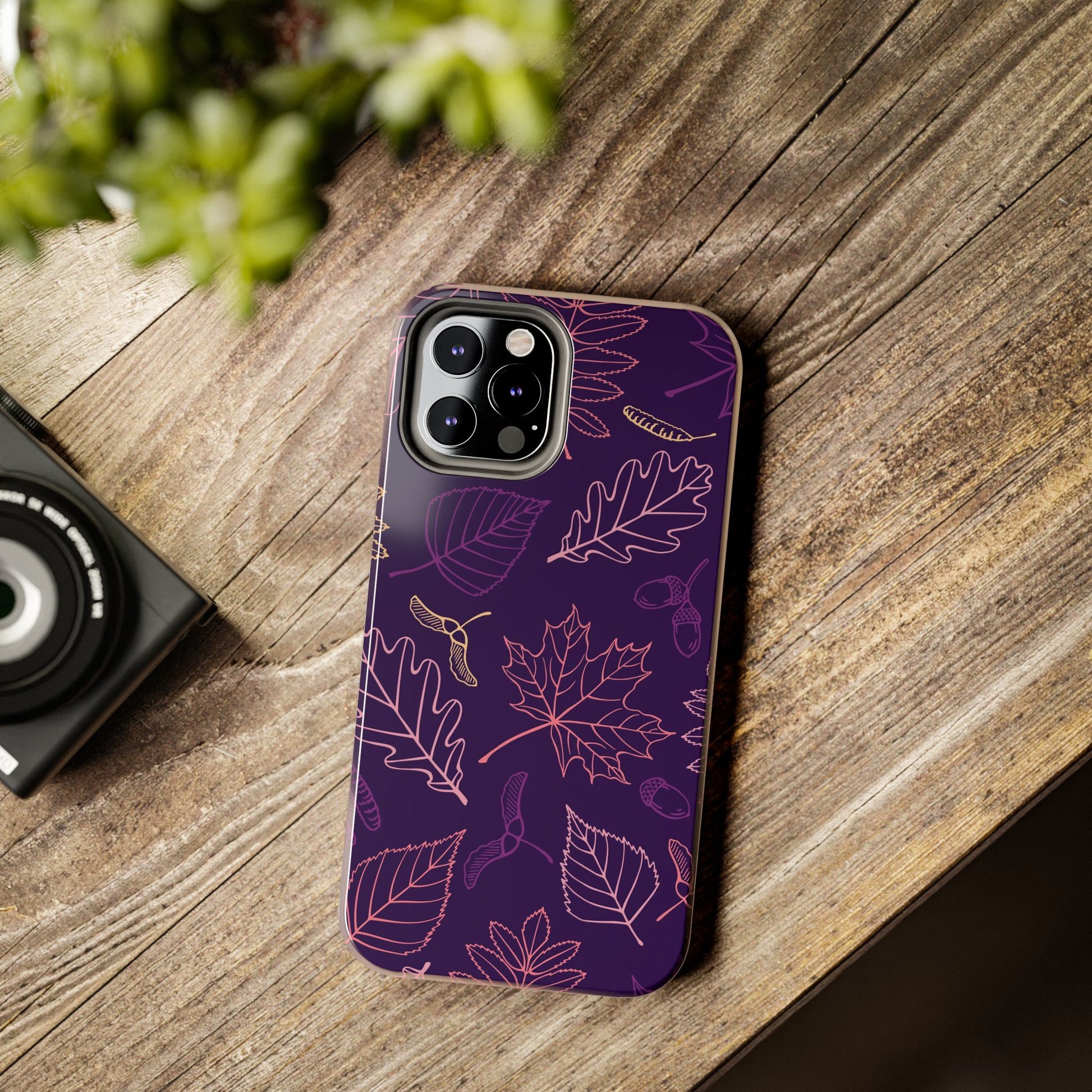 Seamless pattern with autumn leaves Tough Phone Cases