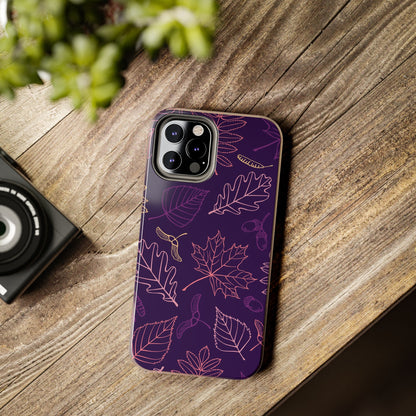 Seamless pattern with autumn leaves Tough Phone Cases