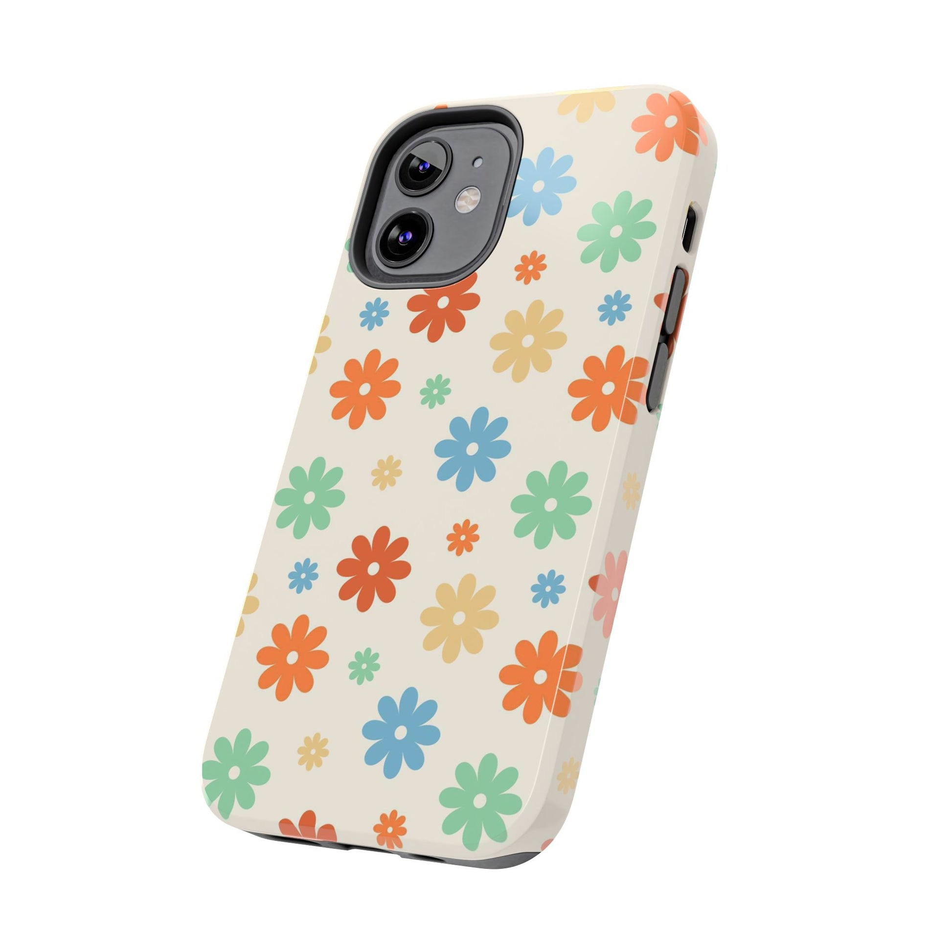 Retro groovy daisy seamless pattern Tough Phone Cases